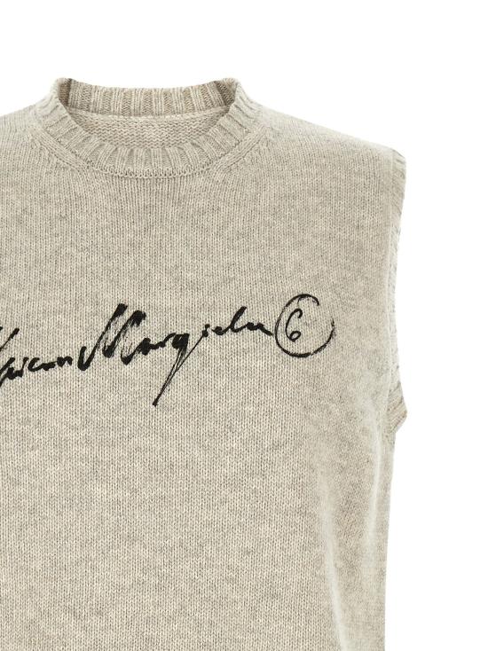  MM6 메종마르지엘라 베스트 LDSH0FB0028M13288806S BEIGE - MM6 MAISON MARGIELA