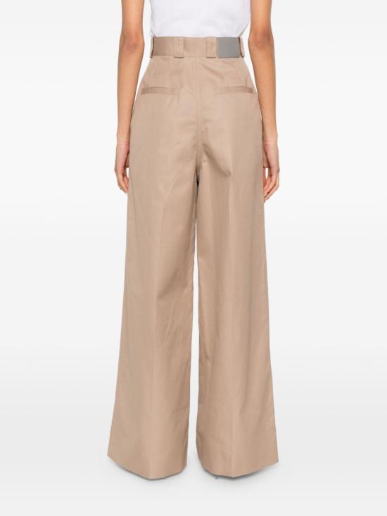  발렌시아가 하이웨스트 플리츠 팬츠 872311TKP079577 P26 BEIGE - BALENCIAGA