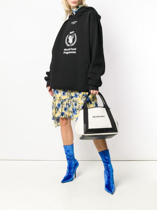  발렌시아가 NAVY 스몰 카바스백 3399332HH3N9260 WHITE - BALENCIAGA