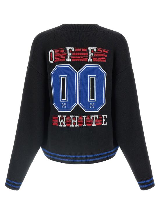  오프화이트 가디건 LDOMHB019F25KNI00210011001 BLACK - OFF WHITE