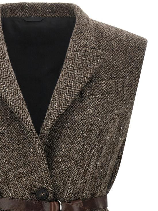  브루넬로 쿠치넬리 베스트 LDMG5667253C004 TAUPE - BRUNELLO CUCINELLI