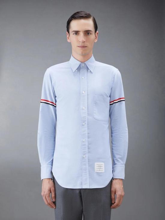 26FW 톰브라운 옥스포드 암밴드 클래식 셔츠 MWL150EF0313 480 LIGHT BLUE