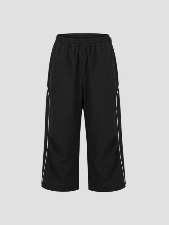 26FW 구찌 코튼 나일론 버뮤다 팬츠 A009TYZAVPV 1000 BLACK