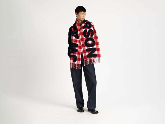 26FW JW앤더슨 머플러/스카프 SA0011FA0501 462 RED WHITE - JW ANDERSON