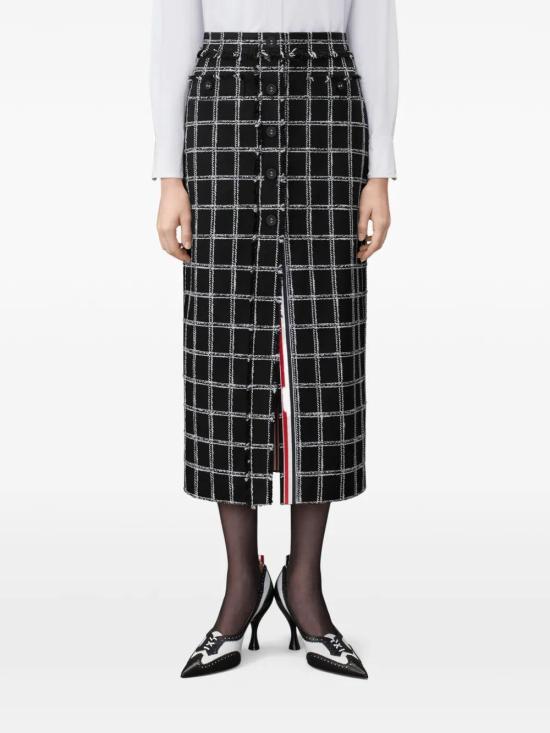 26FW 톰브라운 스커트 FGCA50TF1279 001 BLACK - THOM BROWNE
