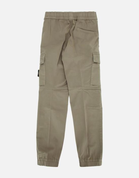 26FW [키즈] 스톤 아일랜드 와펜 패치 테이퍼드 팬츠 L2S163100006S0012 V0068 BROWN - STONE ISLAND