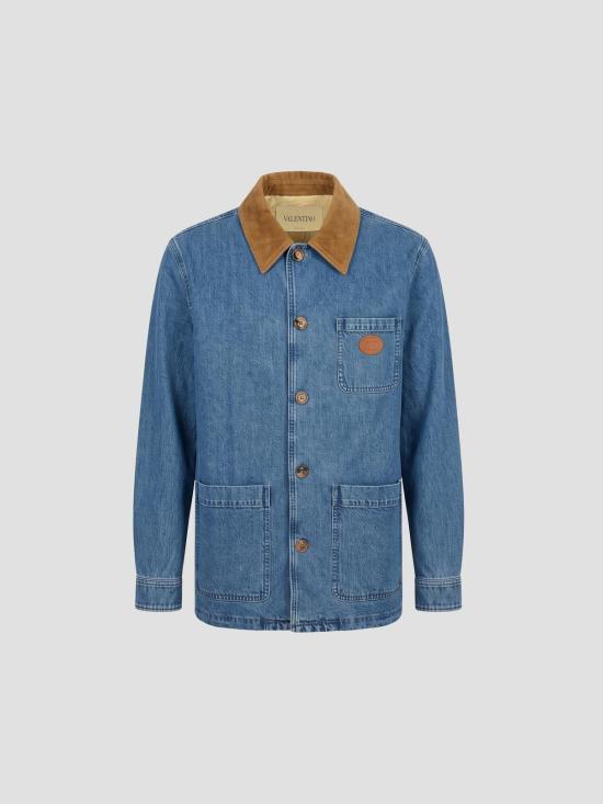26FW 발렌티노 가라바니 데님 자켓 9V3DC04YBKQ 568 LIGHT BLUE DENIM