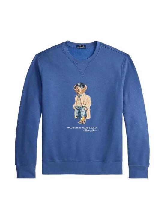 26FW 폴로 랄프로렌 긴팔 티셔츠 710B27073001 400 BASTILLE BLUE HRTG BR