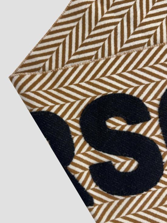 26FW JW앤더슨 머플러/스카프 SA0011FA0501 671 BROWN WHITE - JW ANDERSON
