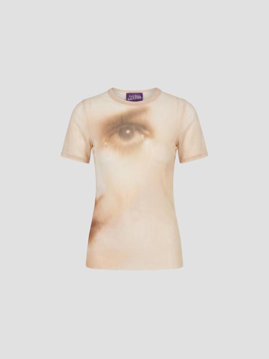 26FW 장 폴 고티에 반팔 티셔츠 26 04WTO563M032P68 68 BEIGE