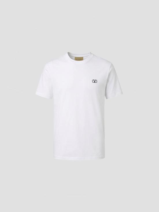 26FW 발렌티노 가라바니 반팔 티셔츠 9V3MG10VBMM 0BO BIANCO
