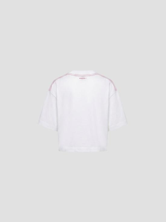 26FW 마르니 반팔 티셔츠 THJE0333SYUTCZ57 00W01 LILY WHITE - MARNI