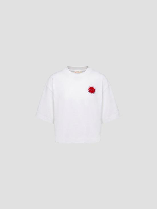 26FW 마르니 반팔 티셔츠 THJE0333SYUTCZ57 00W01 LILY WHITE