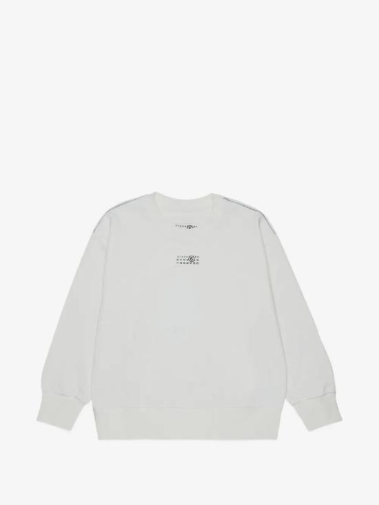 26FW [키즈] MM6 메종마르지엘라 니트/스웻셔츠 M61160MM04H M6102 NATURAL WHITE