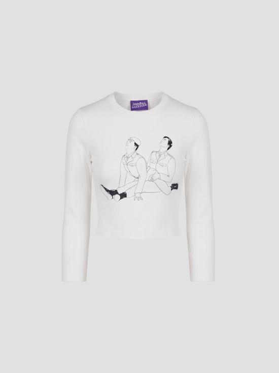 26FW 장 폴 고티에 스웨터 26 04WTO568J075010030 010030 WHT BLK RED