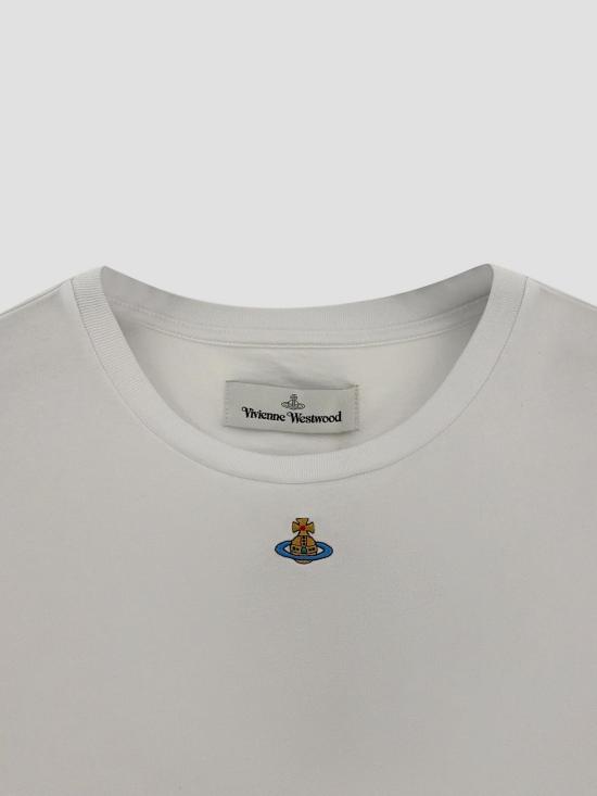26FW 비비안웨스트우드 PERU 페루 ORB 반팔 티셔츠 3G010017J00BL A401 WHITE - VIVIENNE WESTWOOD