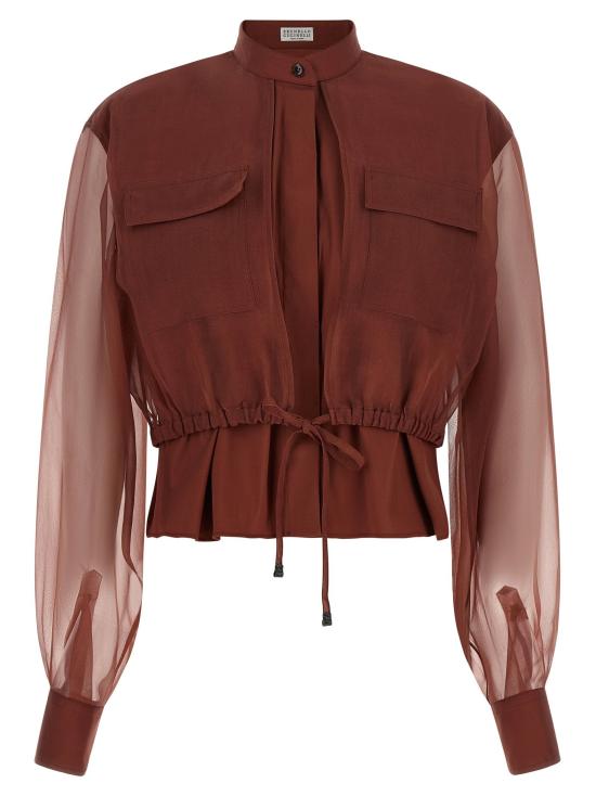  브루넬로 쿠치넬리 셔츠 LDM0091NC416C9093 BROWN