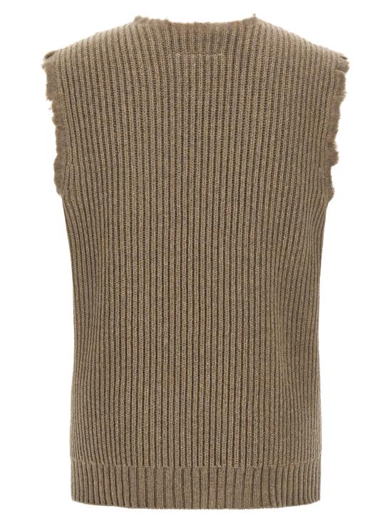 26FW MM6 메종마르지엘라 베스트 SH2FB0035M13346811M Beige - MM6 MAISON MARGIELA