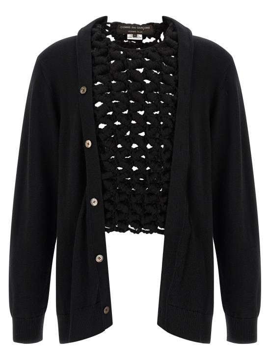 26FW 꼼데가르송 가디건 PRN0100511 Black