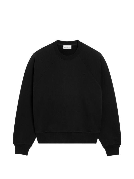  아미 코튼 드 하트 스웨트셔츠 USW757747001 AI26 BLACK - AMI