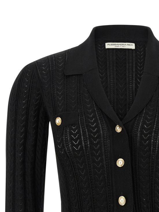  알레산드라리치 가디건 LDFABX4169K46010056 BLACK - ALESSANDRA RICH