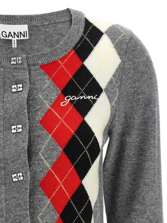  가니 가디건 LDK2512921 GREY - GANNI