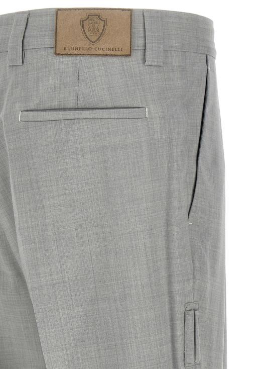  브루넬로 쿠치넬리 팬츠 LDMH2443030FC9100 GREY - BRUNELLO CUCINELLI