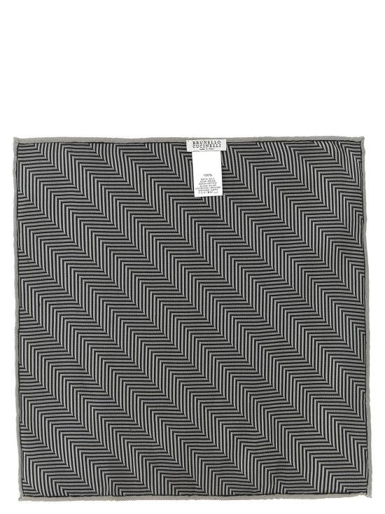  브루넬로 쿠치넬리 손수건 LDMI8910091C8127 BLACK - BRUNELLO CUCINELLI