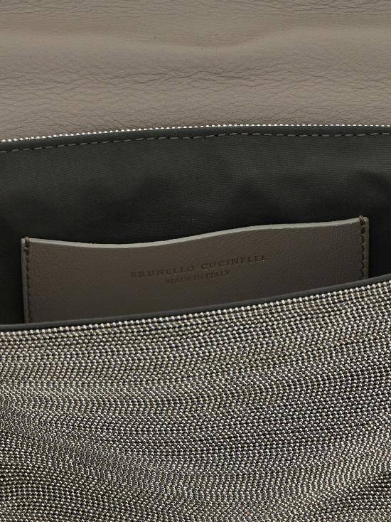  브루넬로 쿠치넬리 클러치/파우치 LDMBMON2611C736 SILVER - BRUNELLO CUCINELLI