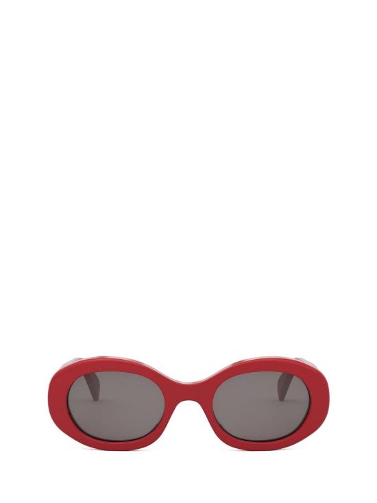 26FW 셀린느 트리옹프 01 오벌 아세테이트 선글라스 CL40194U 68A RED