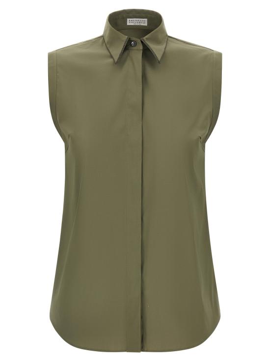  브루넬로 쿠치넬리 셔츠 LDM0091MA616C3066 OLIVE