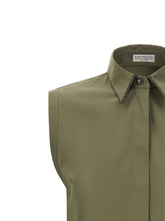  브루넬로 쿠치넬리 셔츠 LDM0091MA616C3066 OLIVE - BRUNELLO CUCINELLI