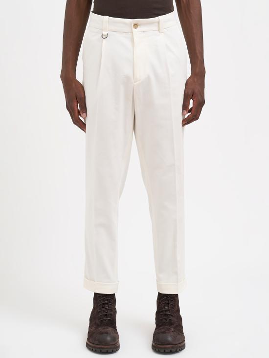 26FW 파올로 페코라 스트레이트 팬츠 RB12702321102 White