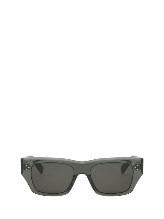 26FW 셀린느 3 도츠 HD 스퀘어 아세테이트 선글라스 CL40297U 93A GREEN