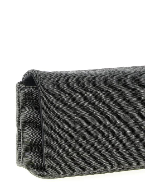  브루넬로 쿠치넬리 클러치/파우치 LDMBMON2611C2355 SILVER - BRUNELLO CUCINELLI