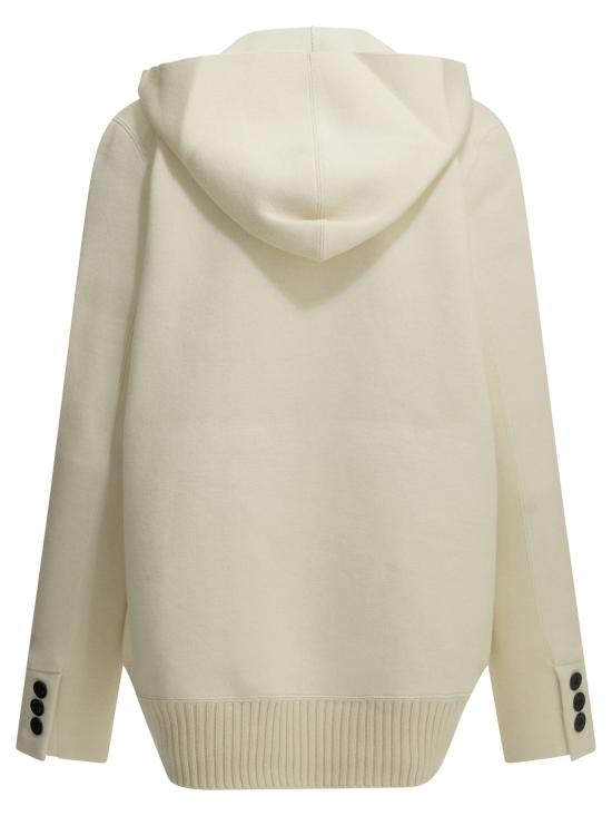 26FW 사카이 아우터 더블 브레스트 블레이저 재킷 및 코트 (화이트) - SACAI