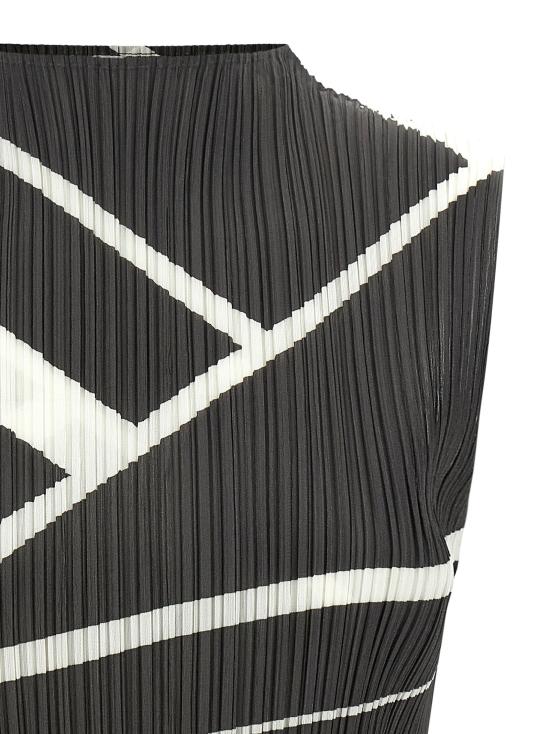 26FW 플리츠플리즈 블라우스/셔츠 접이식 셔츠와 블라우스 (회색) - PLEATS PLEASE