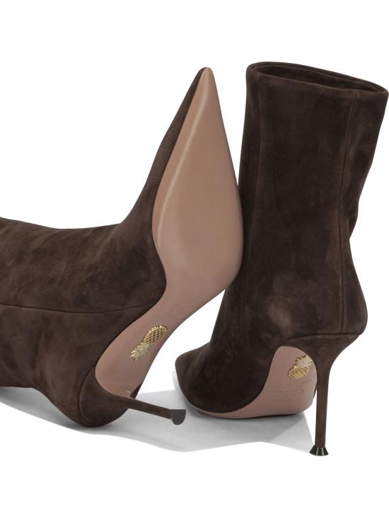 26FW 아쿠아주라 부츠 하퍼 85mm  및 앵클  브라운 - AQUAZZURA