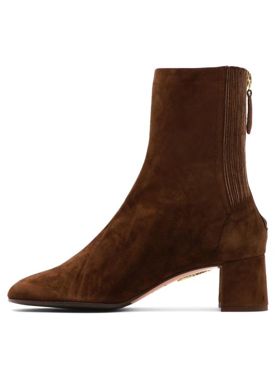 26FW 아쿠아주라 부츠 생트 오노레 50mm  및 앵클  브라운 - AQUAZZURA