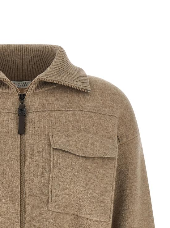  브루넬로 쿠치넬리 가디건 LDMSH201306PC077 BEIGE - BRUNELLO CUCINELLI
