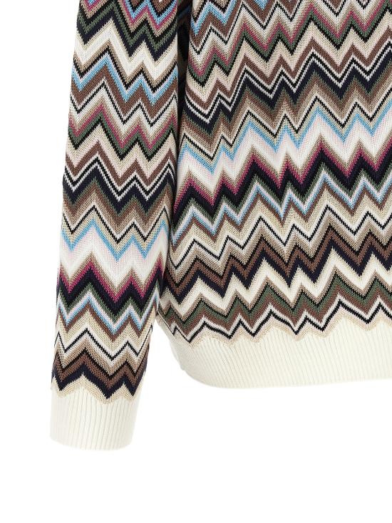 26FW 미소니 폴로 티셔츠 지그재그 셔츠 폴로 멀티컬러 - MISSONI
