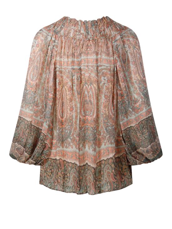 26FW 짐머만 셔츠 0231TF263 AQPA AQUA PAISLEY - ZIMMERMANN