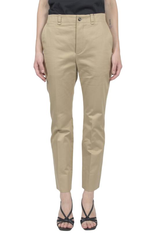 26SS 생로랑 코튼 드릴 스트레이트 레그 팬츠 786680 Y1A62 2965 Beige