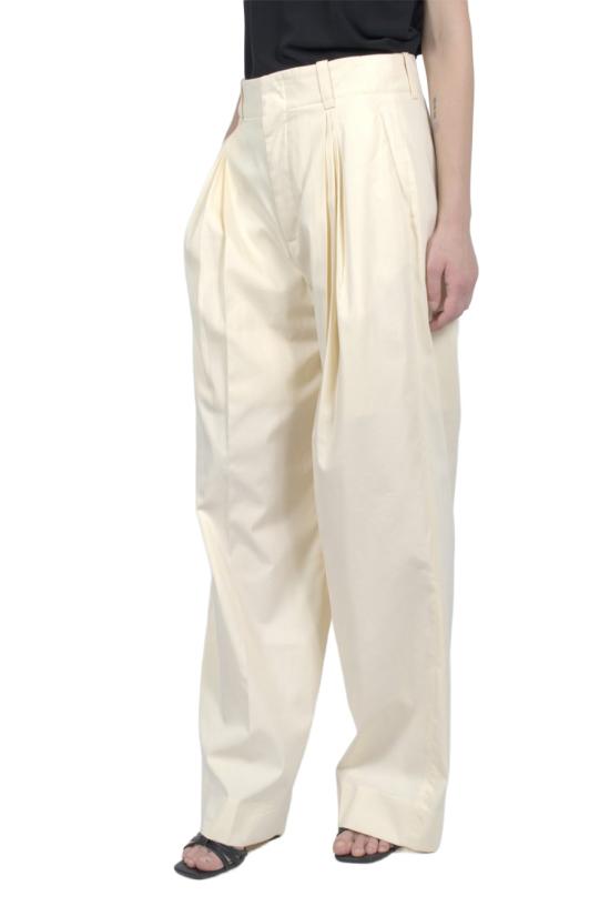 26SS 보테가베네타 팬츠 793118 V3Y60 7098 Ivory - BOTTEGA VENETA