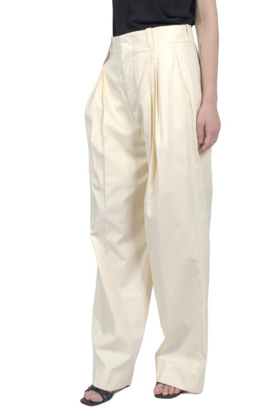 26SS 보테가베네타 팬츠 793118 V3Y60 7098 Ivory - BOTTEGA VENETA