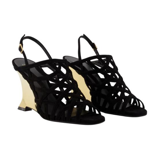 26FW 발망 샌들 HN0UH298LSGO EAD BLACK - BALMAIN