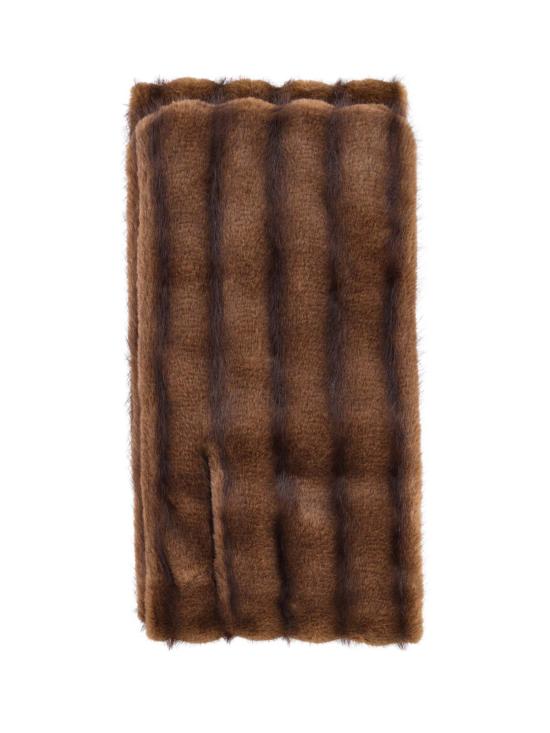 26FW 더프랭키샵 머플러/스카프 CIASA FAUX FUR SCARF BROWN - THE FRANKIE SHOP