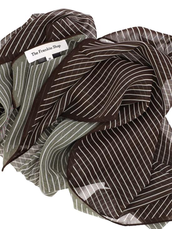 26FW 더프랭키샵 머플러/스카프 MARAIS STRIPED SCARF BROWN WHITE - THE FRANKIE SHOP