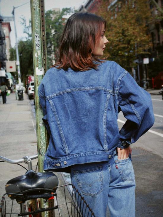  리바이스 데님 자켓 90년대 다크 워시 트러커 재킷 - LEVI'S
