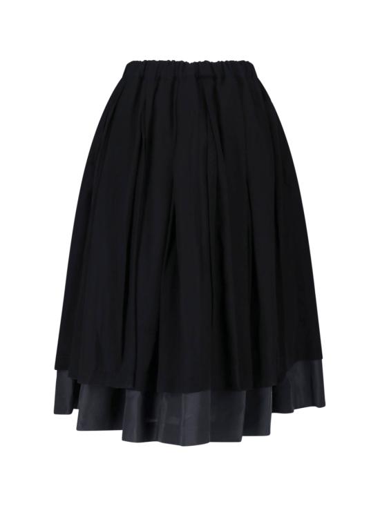 26FW 꼼데가르송 미디 스커트 GR S002 W26 1 BLACK - COMME DES GARCONS